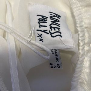Princess Polly White open back dress